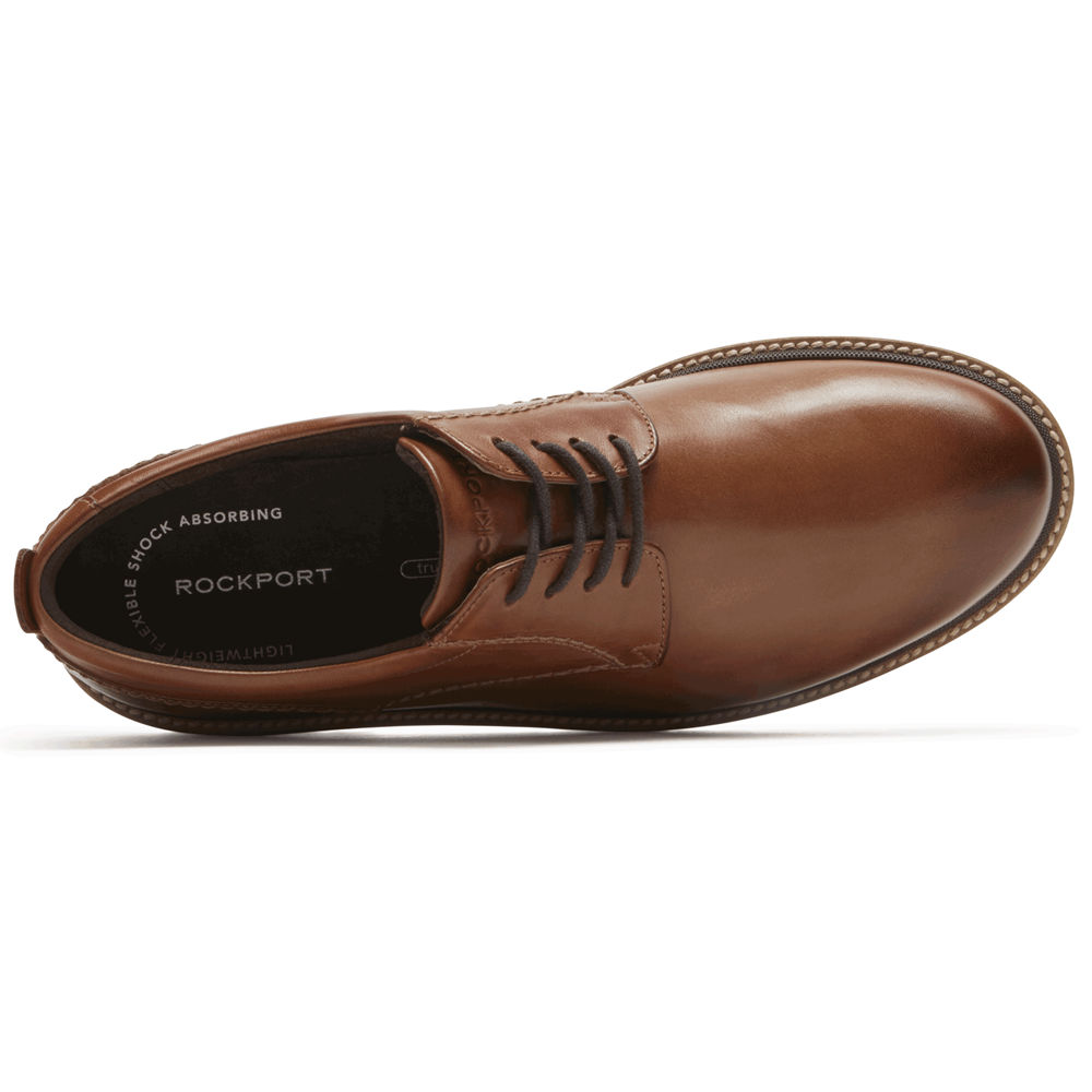 Rockport Mens Marshall Plain Toe - Oxfords Brown - XHU082435